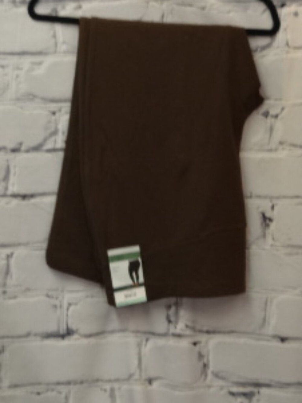 Terra & Sky Brown High Rise Fitted Leggings, NWT - Picture 2 of 6